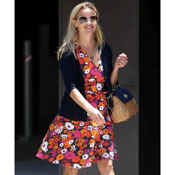 Draper James Floral Fit and Flare Summer Mini Dress - Picture 16 of 16